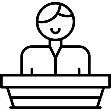 İş bürosu çalışanı simgesi