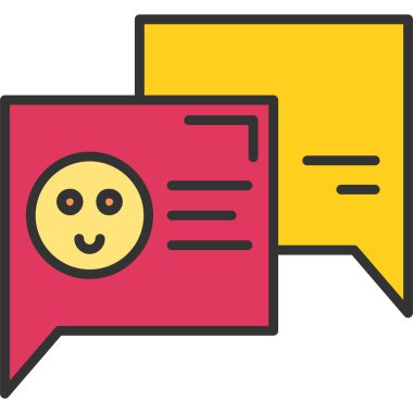 Konuş. Web simgesi basit tasarım