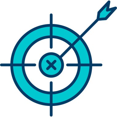 hedef simge vektör illüstrasyonu