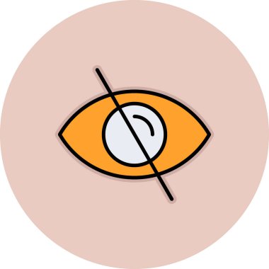 Göz simgesi vektör illüstrasyonu