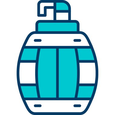 Mavi ve beyaz noel balolarının vektör çizimi