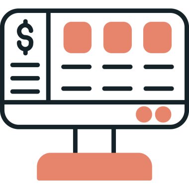 ticari finans vektör simgesi