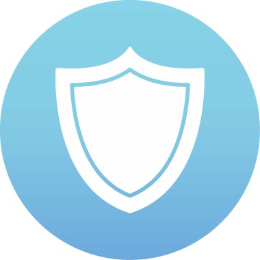 kalkan vektör simgesi modern basit illüstrasyon