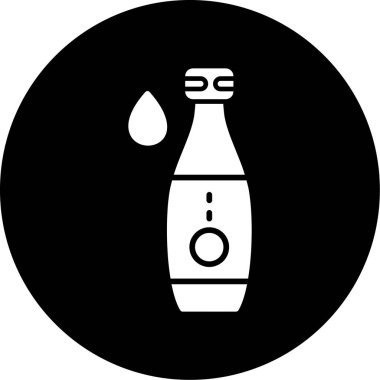 Bir su damlası simgesinin vektör illüstrasyonu