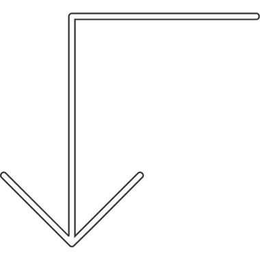 Ok simgesi. işaret simgesi. yön simgesi.