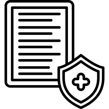 Belge. Web simgesi basit illüstrasyon