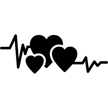 kalp atışı vektör çizimi