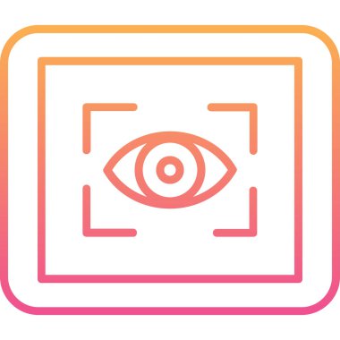 Göz. Web simgesi basit illüstrasyon