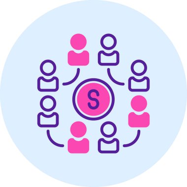 Topluluk simgesi vektör illüstrasyonu