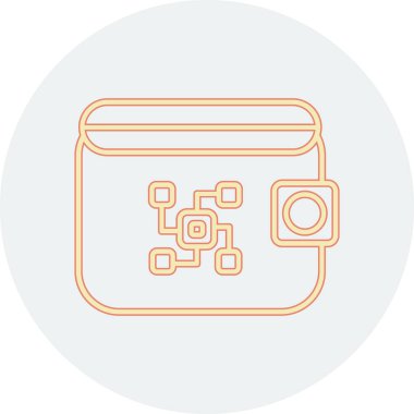 Kamera simgesi vektörünün eşsiz tasarımı