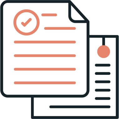 Onaylama web simgesi, vektör illüstrasyonu