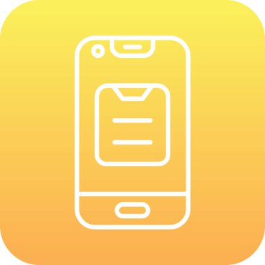 Akıllı telefonun vektör illüstrasyon simgesi