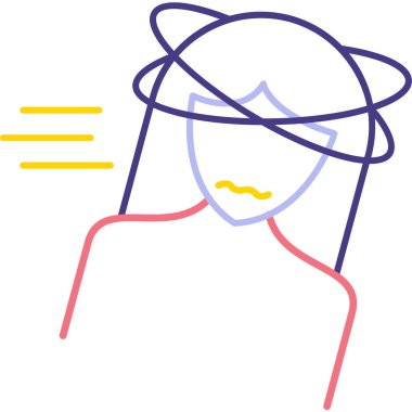 Farklı renkte gözlü bir kadın..