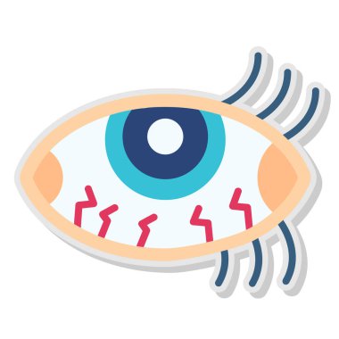 insan gözü simge vektör çizim