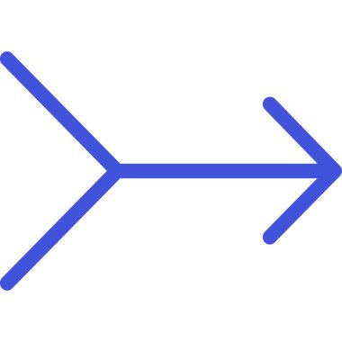 Sol ok kontur vektör simgesi