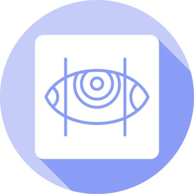 Göz Ağı simgesi basit illüstrasyon