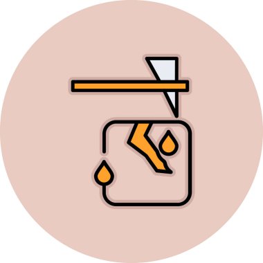 Bir kalem simgesinin vektör illüstrasyonu