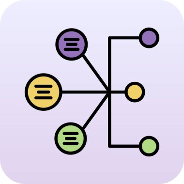 eşsiz ağ vektör çizgisi simgesi