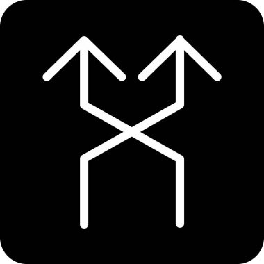 Ok. Web simgesi basit illüstrasyon