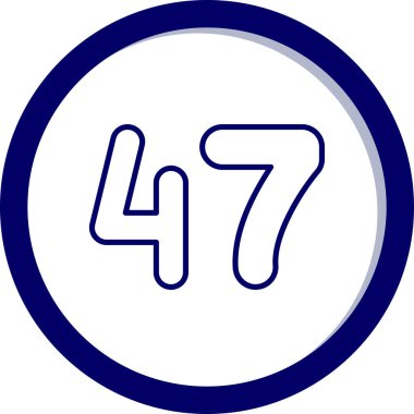 5 sayısının dizaynı için beyaz arkaplanın vektör çizimi