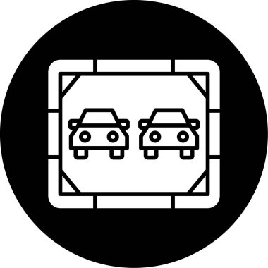 araba simgesi vektör illüstrasyonu