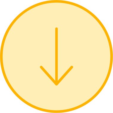 Ok. Web simgesi basit illüstrasyon