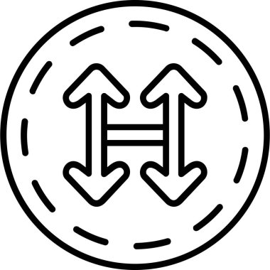 ok yönü ok simgesi ana hat biçiminde