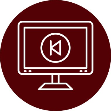 vektör lcd simgesi illüstrasyonu