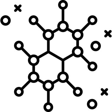Molekül molekülü bilim simgesi