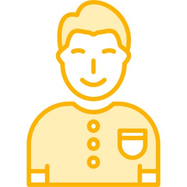 Bir insan simgesinin vektör illüstrasyonu