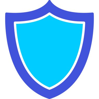 Koruma kalkanı güvenlik simgesi ana hat biçiminde