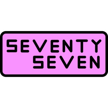 Beyaz arka planda yedi tane pul var. işaretler ve semboller serisi.