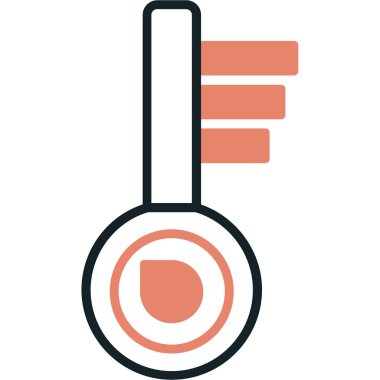 Termometre. Web simgesi basit tasarım