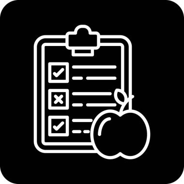 trend biçimi izole edilmiş arkaplanda kontrol listesi simgesi