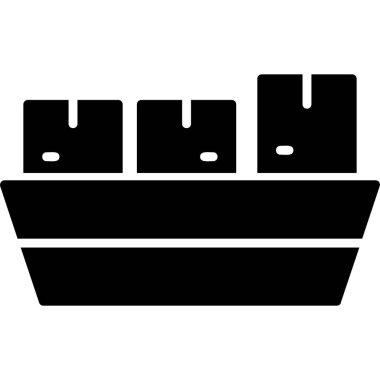 Sevkiyat web simgesi, vektör illüstrasyonu