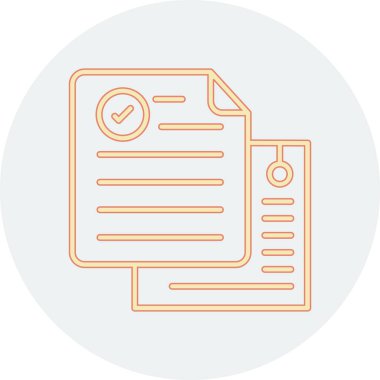 Belge. Web simgesi basit illüstrasyon