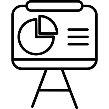 İş grafik çizelgesi simgesi, özet biçimi