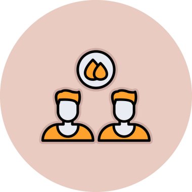 İnsan simgesinin vektör illüstrasyonu