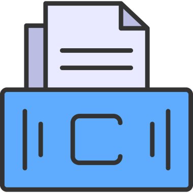 Dosya belgesi. Web simgesi basit illüstrasyon