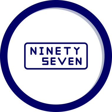 Sekiz numara yedi işareti.