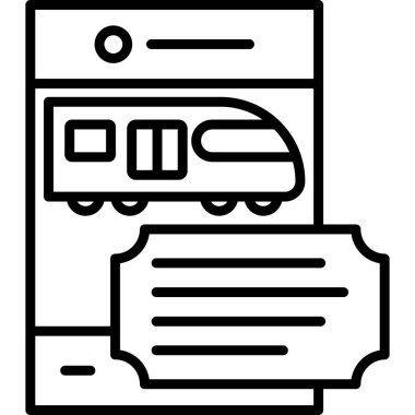 Otobüs bileti simgesi, özet biçimi