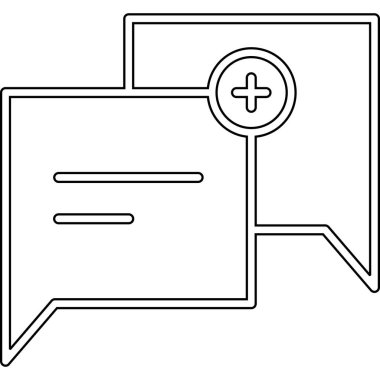 ileti sohbet vektör illüstrasyonu