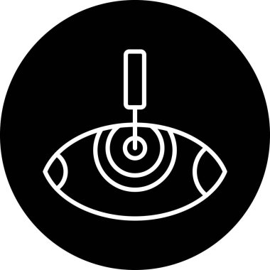 Göz simgesi vektör illüstrasyonu