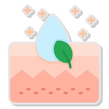 su damlası simgesi, vektör illüstrasyon tasarımı