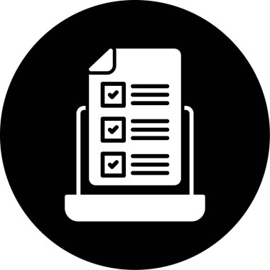 Belge. Web simgesi basit illüstrasyon