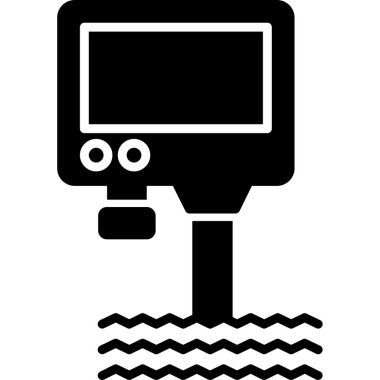 bilgisayar izleyici vektör illüstrasyonu