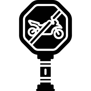 Motosiklet simgesinin vektör illüstrasyonu