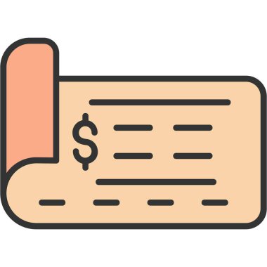 iş para vektör çizgisi simgesi