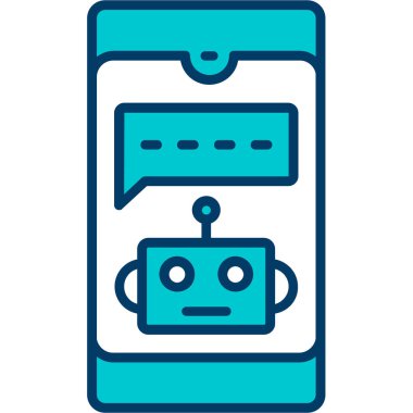 Konuş. Web simgesi basit illüstrasyon