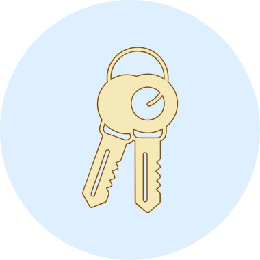 anahtar simgesi. vektör illüstrasyonu